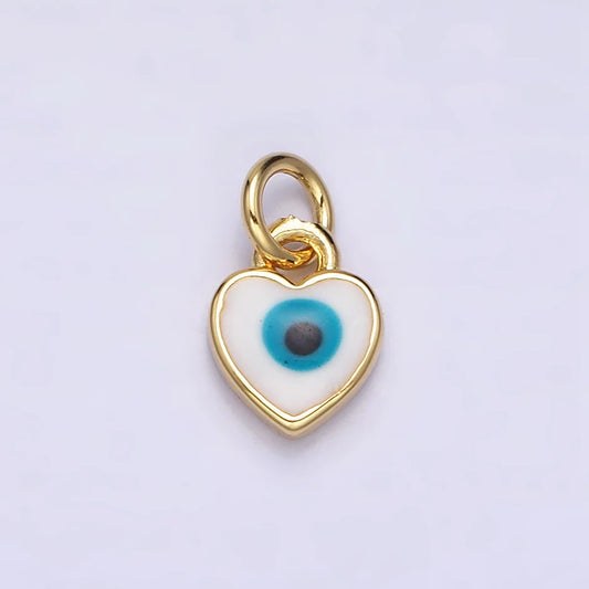 Blue Eye Heart Charm