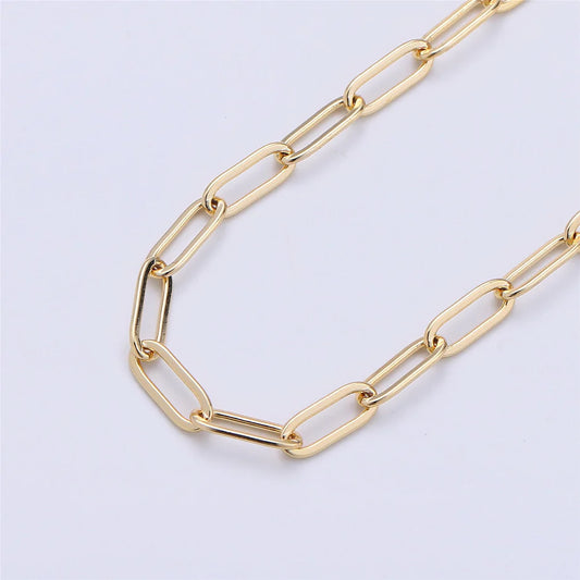 Long Oval Paperclip Chain